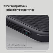 For iPhone 16 NILLKIN Frosted Shield Pro PC + TPU Phone Case(Black)