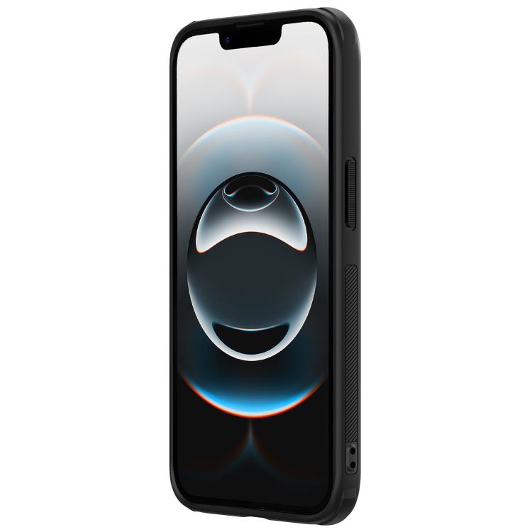 For iPhone 16e NILLKIN Frosted Shield Pro PC + TPU Phone Case(Black) - iPhone 16e Cases by NILLKIN | Online Shopping South Africa | PMC TechLife | Buy Now Pay Later Mobicred