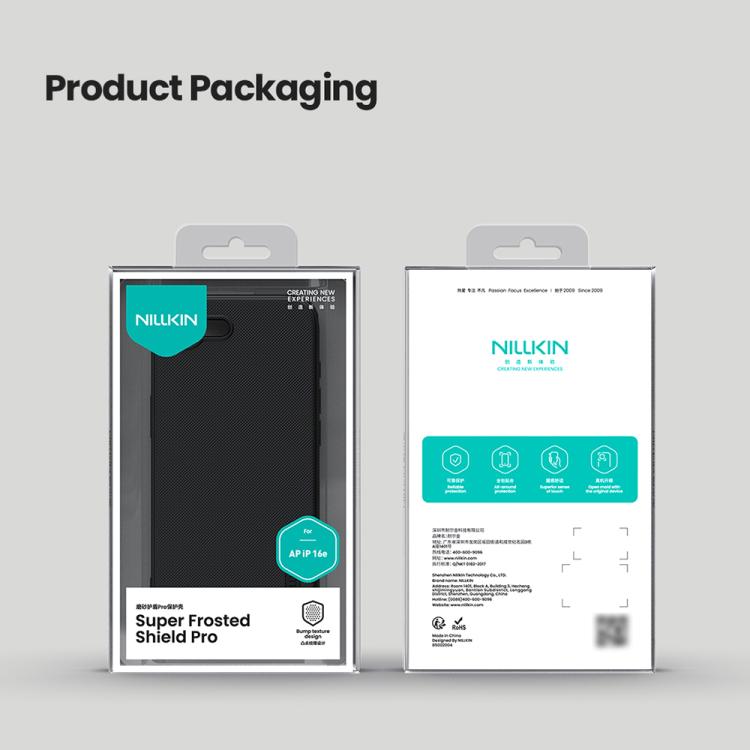 For iPhone 16e NILLKIN Frosted Shield Pro PC + TPU Phone Case(Blue) - free shipping - PMC TechLife - Order now!
