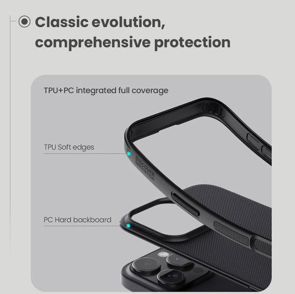 For iPhone 16 Pro NILLKIN Frosted Shield Pro Magnetic Magsafe Phone Case(Black)