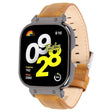 For Redmi Watch 4 Metal Black Frame Genuine Leather Watch Band(Light Brown) - free shipping - PMc TechLife - Order now!