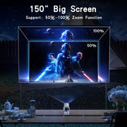 Y7S 720P Android 11 OS Portable Home WiFi Projector with Speaker, CPU:Allwinner H713(UK Plug)