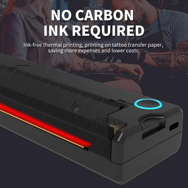 A41 203DPI Portable Tattoo Printer Office Study Bluetooth HD Thermal Printer(Black) - Receipt Printers by PMC Jewellery | Online Shopping South Africa | PMC Jewellery | Buy Now Pay Later Mobicred