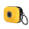 For AirPods 3 Camera Series PC + TPU Headset Shockproof Carbon Fibre Case(Yellow) - For AirPods 3 by PMC Jewellery | Online Shopping South Africa | PMC Jewellery | Buy Now Pay Later Mobicred