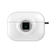 For AirPods 3 Camera Series PC + TPU Headset Shockproof Carbon Fibre Case(White)