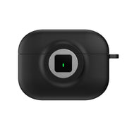 For AirPods Pro Camera Series PC + TPU Headset Shockproof Carbon Fibre Case(Black)