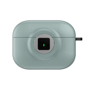 For AirPods Pro Camera Series PC + TPU Headset Shockproof Carbon Fibre Case(Light Green)