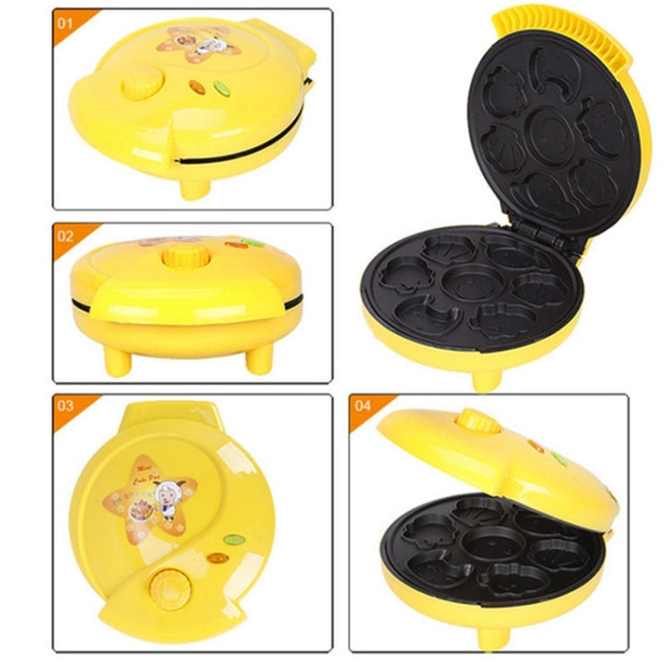 Household Cake Machine Double-sided Heating Baking Machine, Plug Type:EU Plug(Yellow) - free shipping - PMC TechLife - Order now!