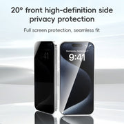 For iPhone 16 Plus ZGA 0.33mm 2.5D Anti-static Privacy Tempered Glass Film