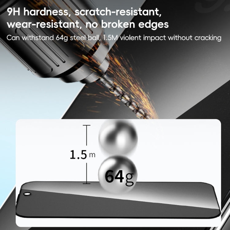 For iPhone 16 ZGA 0.33mm 2.5D Anti-static Privacy Tempered Glass Film