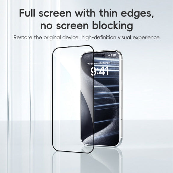 For iPhone 16 Pro Max ZGA 0.33mm 2.5D Anti-static HD Tempered Glass Film