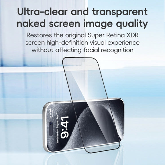 For iPhone 16 Pro Max ZGA 0.33mm 2.5D Anti-static HD Tempered Glass Film
