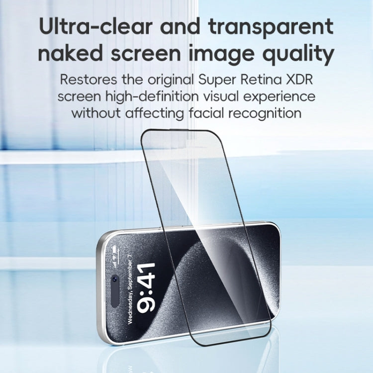 For iPhone 16 Pro ZGA 0.33mm 2.5D Anti-static HD Tempered Glass Film