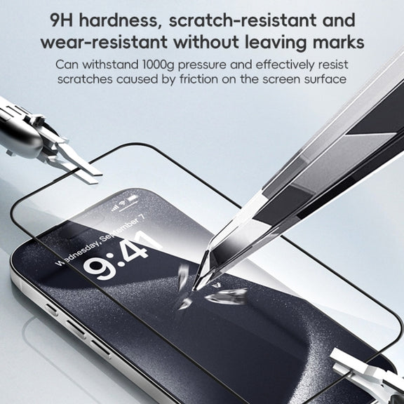 For iPhone 16 Plus ZGA 0.33mm 2.5D Anti-static HD Tempered Glass Film