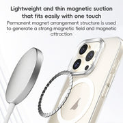 For iPhone 16 Pro Max ZGA Magsafe Clear PC Tempered Glass Phone Case(Transparent)