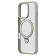 For iPhone 16 Pro ZGA Magsafe Holder PC Hybrid TPU Phone Case(Grey) - free shipping - PMC TechLife - Order now!