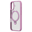 For iPhone 16 ZGA Magsafe Holder PC Hybrid TPU Phone Case(Pink) - free shipping - PMC TechLife - Order now!