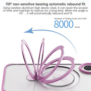 For iPhone 16 Plus ZGA Magsafe Holder PC Hybrid TPU Phone Case(Blue)
