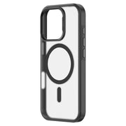 For iPhone 16 Pro Max ZGA Magsafe Frosted PC Hybrid TPU Phone Case(Black)