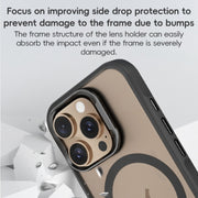 For iPhone 16 Pro ZGA Magsafe Frosted PC Hybrid TPU Phone Case(Gold)