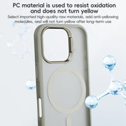 For iPhone 16 Pro ZGA Magsafe Frosted PC Hybrid TPU Phone Case(Gold)