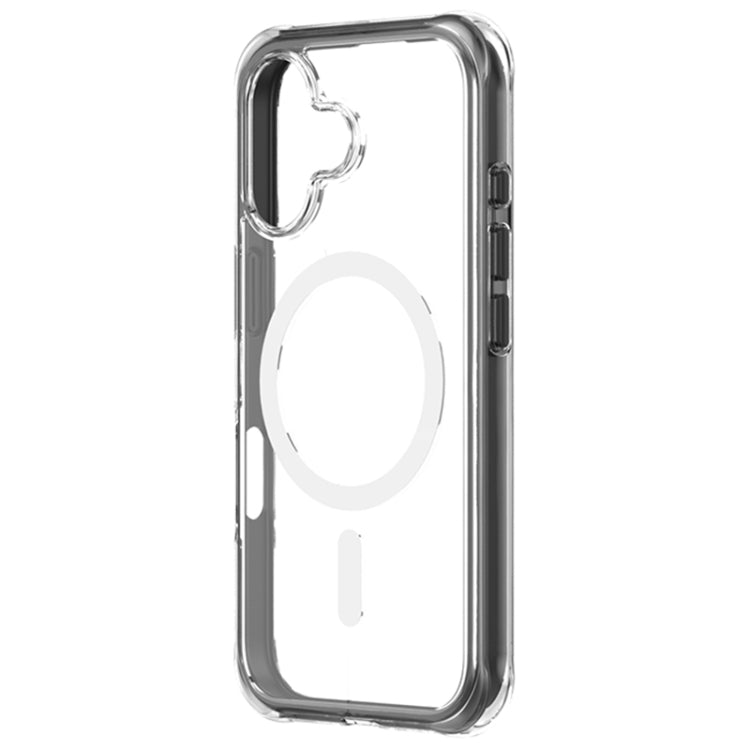 For iPhone 16 ZGA Colorful Airbag Magsafe PC Hybrid TPU Phone Case(Black) - free shipping - PMC Jewellery - Order now!