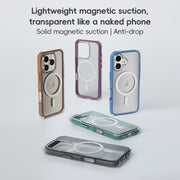 For iPhone 16 Pro ZGA Colorful Airbag Magsafe PC Hybrid TPU Phone Case(Grey)