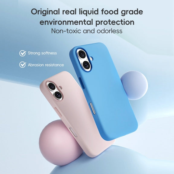 For iPhone 16 Pro ZGA Colorful Liquid Silicone Magsafe Phone Case(Black)