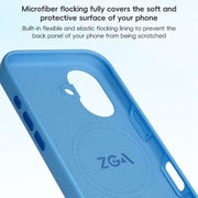 For iPhone 16 Pro Max ZGA Colorful Liquid Silicone Magsafe Phone Case(Black)