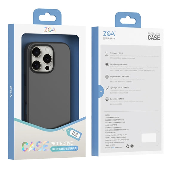 For iPhone 16 Plus ZGA Colorful Liquid Silicone Magsafe Phone Case(Green)