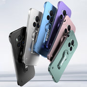 For Honor Magic6 Pro Baking Varnish 360 Rotate Holder No Frame PC Phone Case(Black)