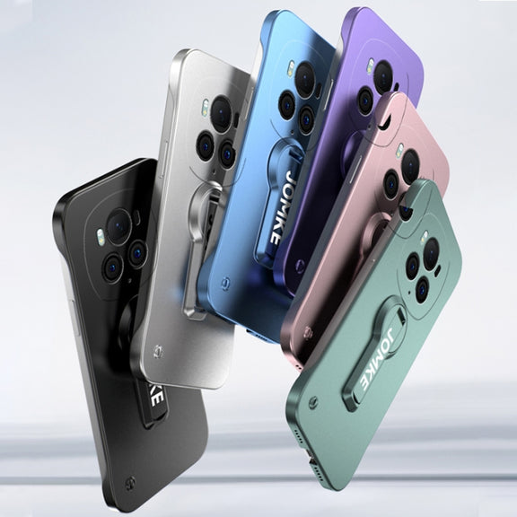 For Honor Magic6 Pro Baking Varnish 360 Rotate Holder No Frame PC Phone Case(Black)