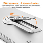 For Honor Magic6 Pro Baking Varnish 360 Rotate Holder No Frame PC Phone Case(Silver)