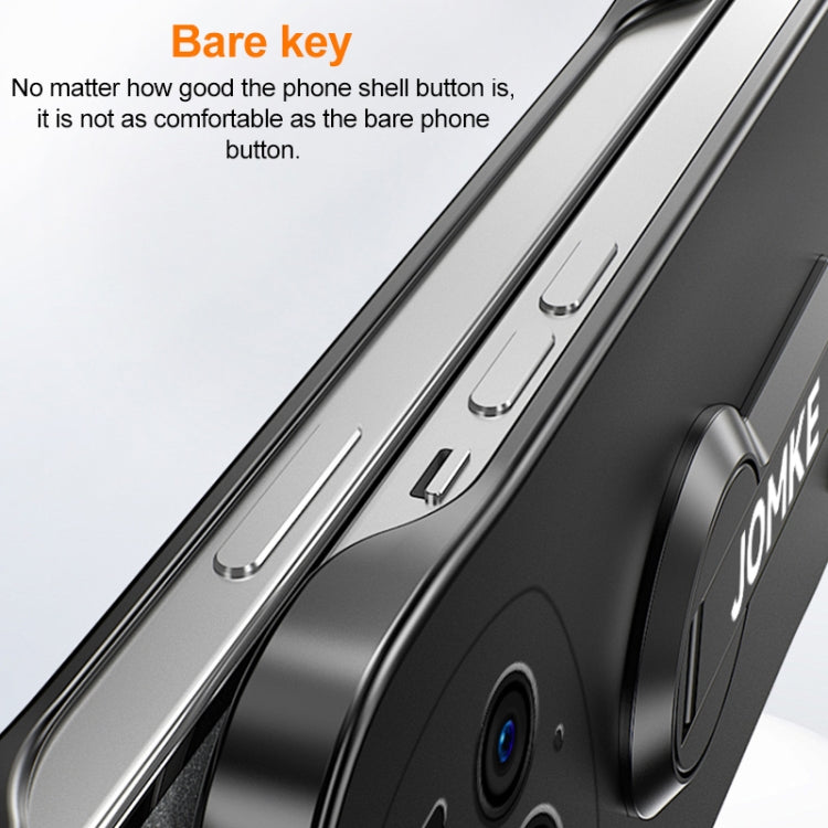 For Honor Magic6 Pro Baking Varnish 360 Rotate Holder No Frame PC Phone Case(Silver)