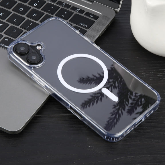 For iPhone 16 GEBEI MagSafe Magnetic Transparent Phone Case(Transparent)