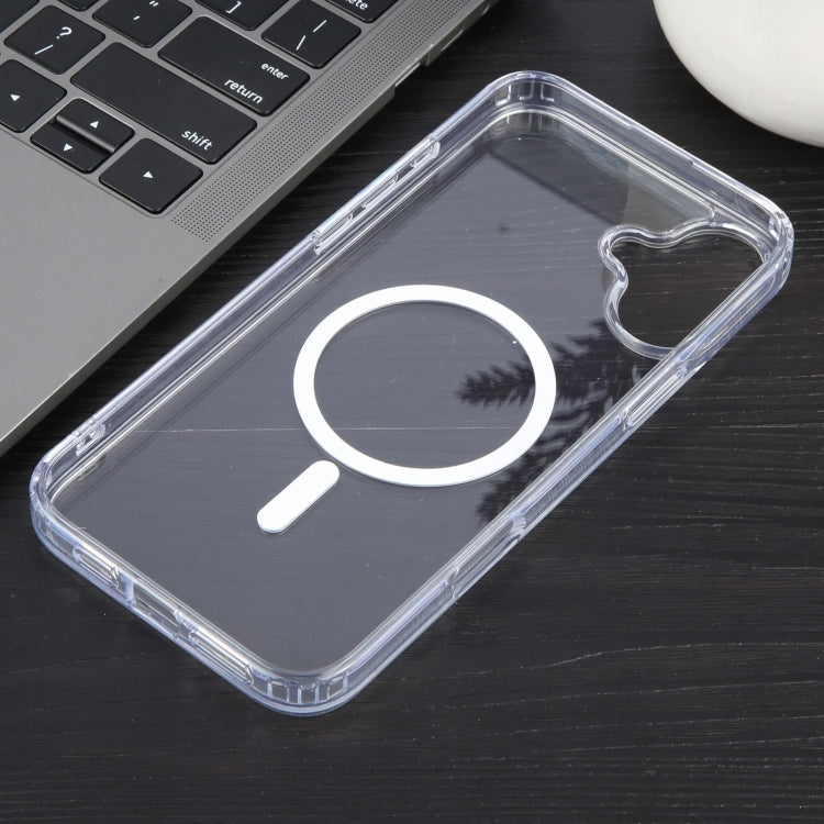 For iPhone 16 GEBEI MagSafe Magnetic Transparent Phone Case(Transparent)