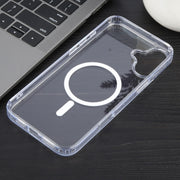 For iPhone 16 Plus GEBEI MagSafe Magnetic Transparent Phone Case