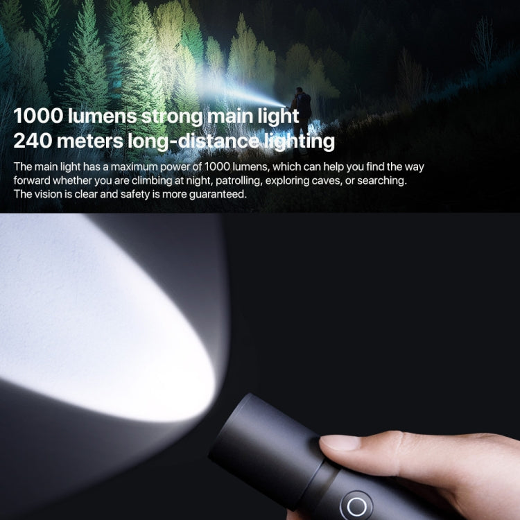 Original Xiaomi Mijia Multifunctional Flashlight 1000LM Strong Light IP54(Black) - free shipping - PMC Jewellery - Order now!