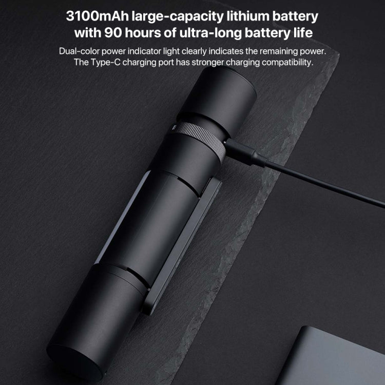 Original Xiaomi Mijia Multifunctional Flashlight 1000LM IPX4 with Side Light(Black) - free shipping - PMC Jewellery - Order now!