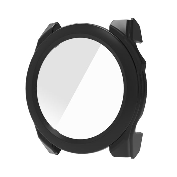 For Garmin Fenix 8 AMOLED 51mm Tempered Glass Film Integrated PC Watch Protective Case(Black)