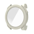For Garmin Fenix 8 AMOLED 51mm Tempered Glass Film Integrated PC Watch Protective Case(Ivory White) - Watch Cases by PMC TechLife | Online Shopping South Africa | PMC TechLife | Buy Now Pay Later Mobicred