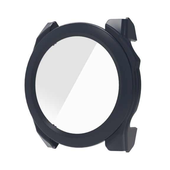 For Garmin Fenix 8 AMOLED 47mm Tempered Glass Film Integrated PC Watch Protective Case(Midnight Blue)