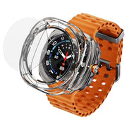 For Samsung Galaxy Watch Ultra 47mm / Ultra 2025 Tempered Glass Film Integrated PC Watch Protective Cover(Green)