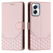 For Motorola Moto G Power 5G 2024 Honeycomb Embossing RFID Leather Phone Case(Pink)