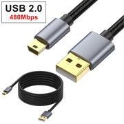 For Garmin GPS Receiver High Speed USB2.0 Version Mini 5 Pin Cable, Length:10m