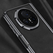 For Honor Magic V3 GKK Integrated Magnetic Fold Hinge Leather Shockproof Phone Case(Matte Black)