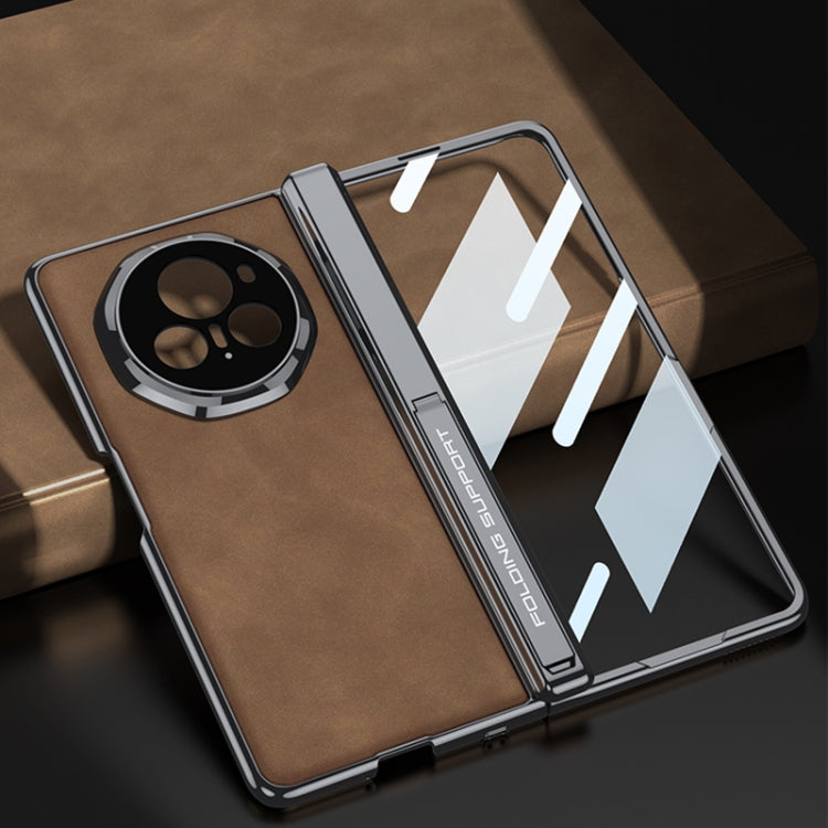 For Honor Magic V3 GKK Integrated Magnetic Fold Hinge Leather Shockproof Phone Case(Matte Black) - free shipping - PMC Jewellery - Order now!