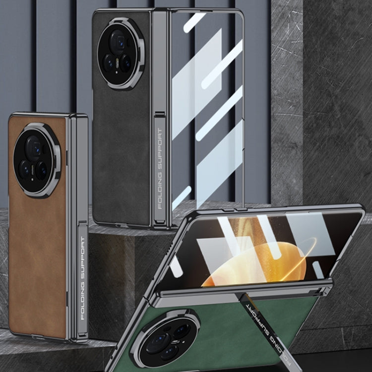 For Honor Magic V3 GKK Integrated Magnetic Fold Hinge Leather Shockproof Phone Case(Matte Gray) - free shipping - PMC Jewellery - Order now!