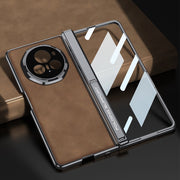 For Honor Magic Vs3 GKK Integrated Magnetic Fold Hinge Leather Shockproof Phone Case(Matte Black)