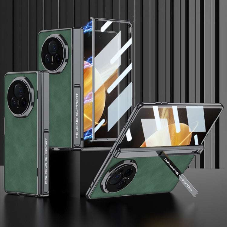 For Honor Magic Vs3 GKK Integrated Magnetic Fold Hinge Leather Shockproof Phone Case(Matte Green) - free shipping - PMC Jewellery - Order now!